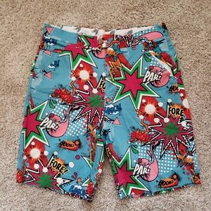Royal & Awesome Partoon Golf Short Size: 32